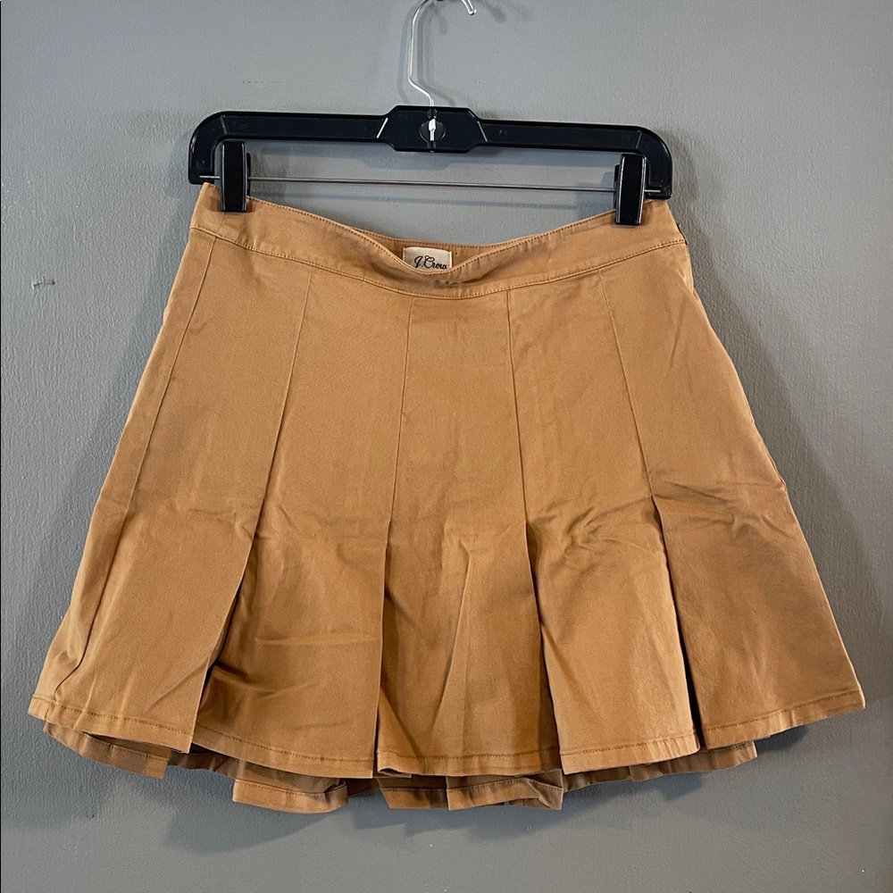 NWT J.‎ Crew Pleated chino mini skirt Size 2 - Picture 2 of 8